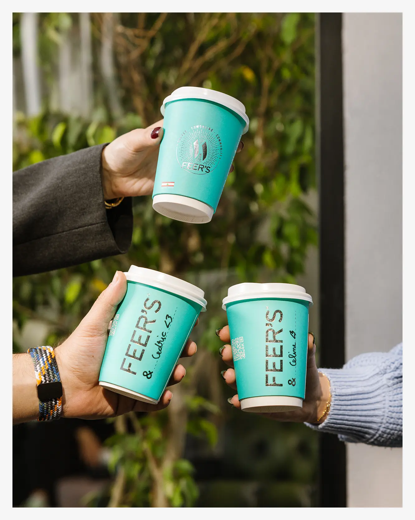 FEER'S coffee cups